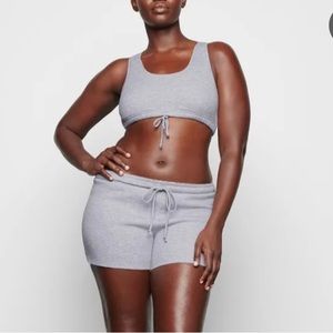 SKIMS cotton fleece shorts NWT